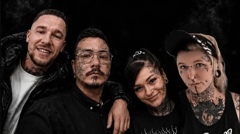 Das Team von Meduza Ink: Paul, Levent, Cindy und Motte